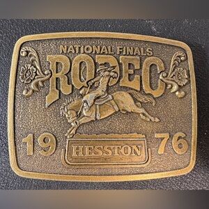 1976 Hesston National Finals Rodeo Belt Buckle limited edition